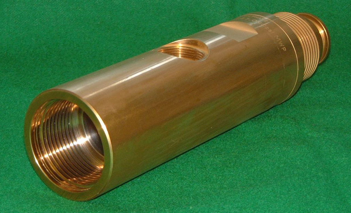 CNC Turned Part, Internal And External Stub Acme Threads